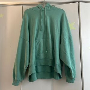 Oversized Batwing Hooded Sweatshirt